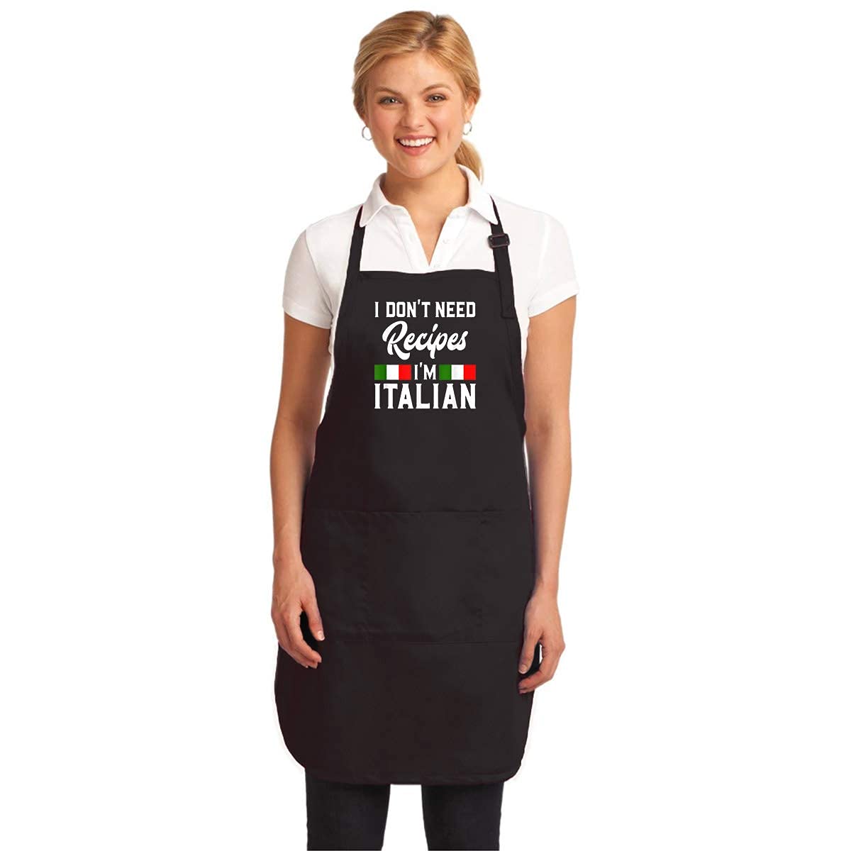 I Don 'T Need Recipes I 'M Italian - Italy Chef Cook Gift Kitchen Apron - Gift On Birthday Presents/Christmas And New Year For Y