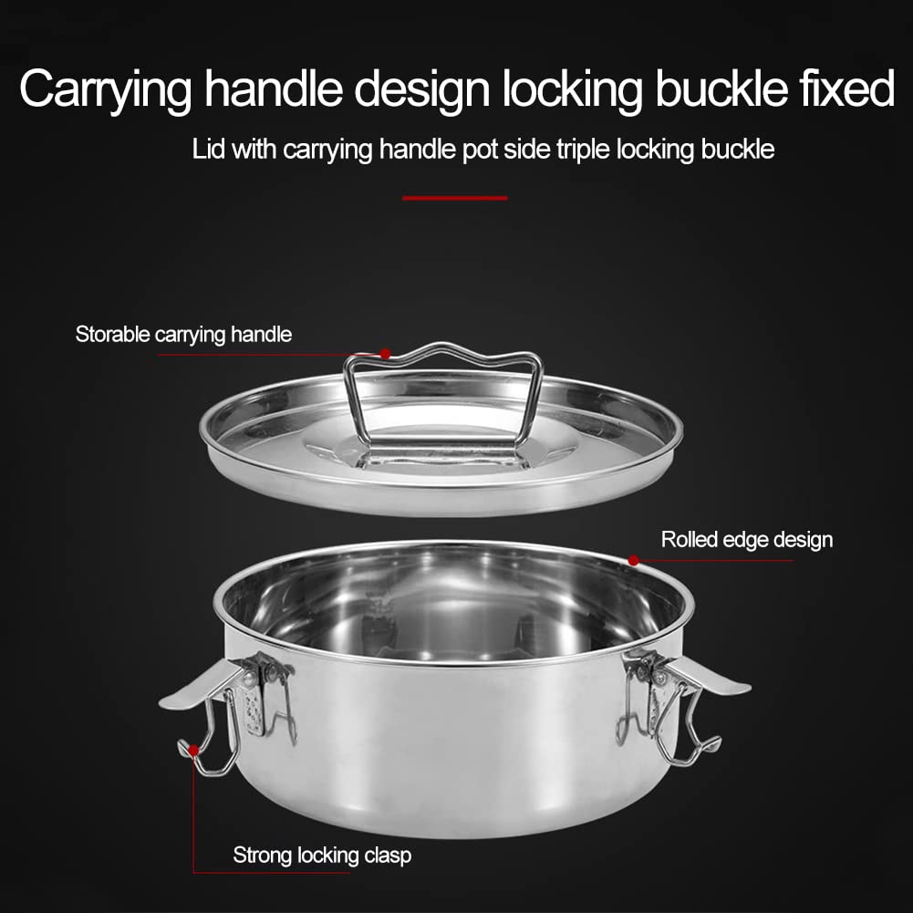 Tookie Flan Mold, Portable Flan Pan Flanera Mold, Food-Grade Stainless Steel Large Capacity Round Cake Baking Flan Maker With Li
