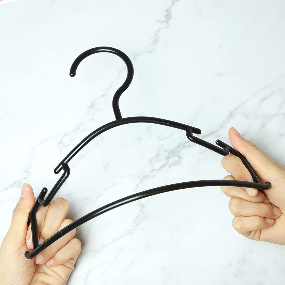 Goodtou Toddler Hangers Plastic Hangers For Toddler Clothes Baby Hangers 60 Pack Kids Children Hangers Black