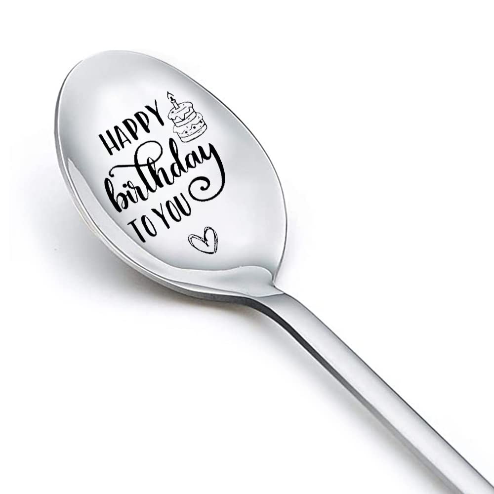 Birthday Spoon Gifts For Women Men Happy Birthday To You Spoons For Best Friend Daughter Son Birthday Gift For Girls Boys Bday G