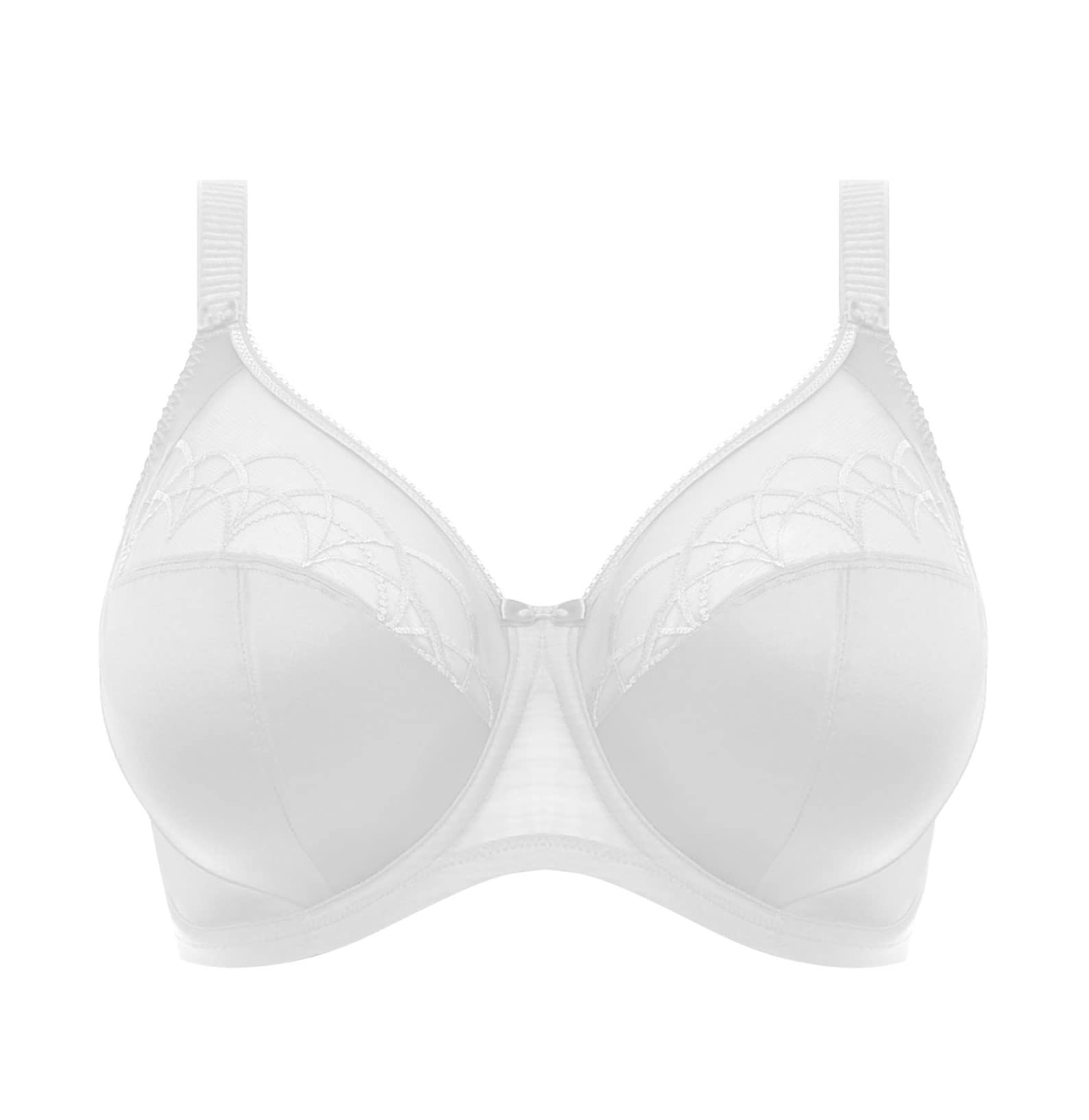 Elomi Womens Plus-Size Cate Underwire Full Cup Banded Bra,White,40J Uk40M Us