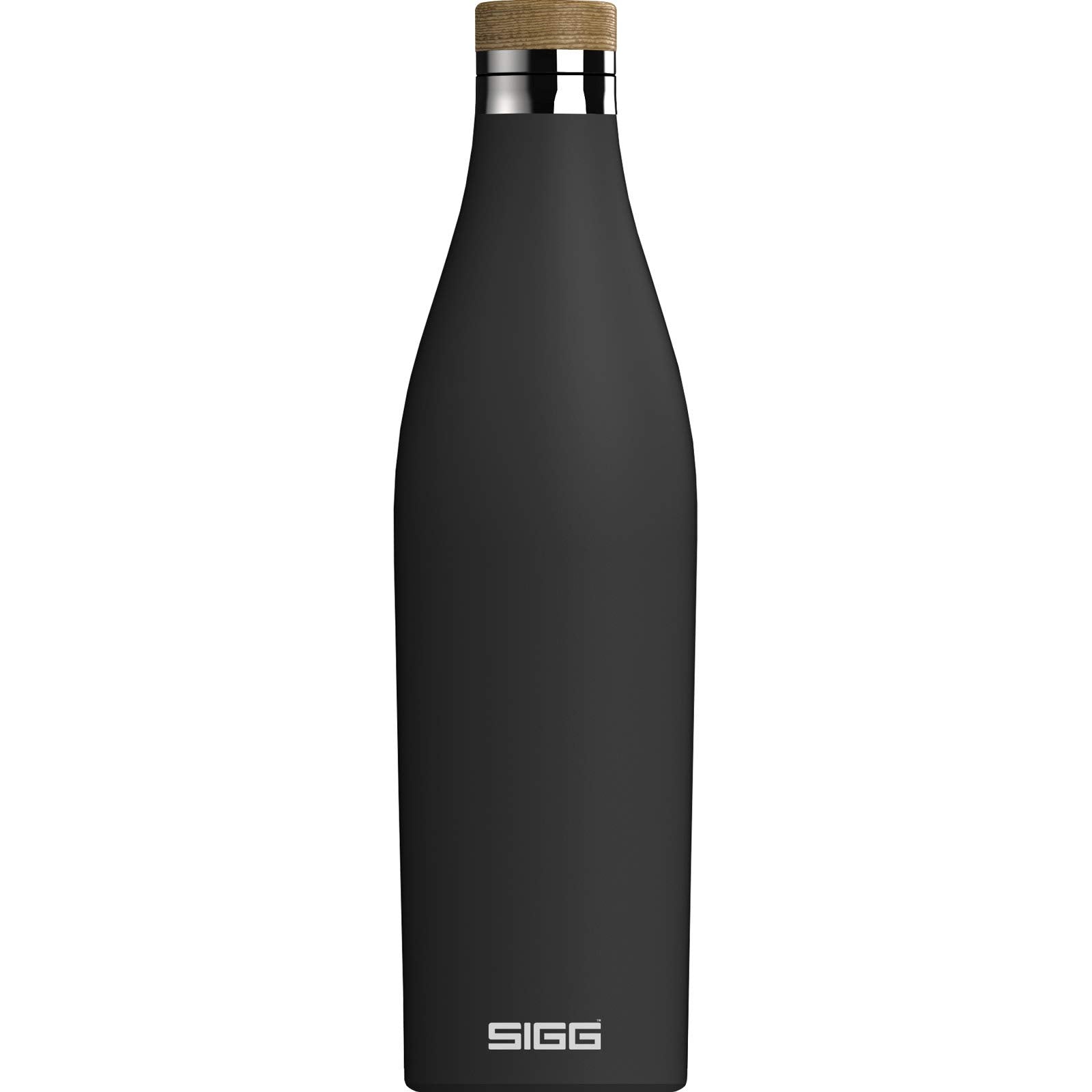 SIGG - Insulated Water Bottle - Meridian Black - Leakproof & Extra-Slim - BPA Free - Plastic Free - 18/8 Stainless Steel - Doubl