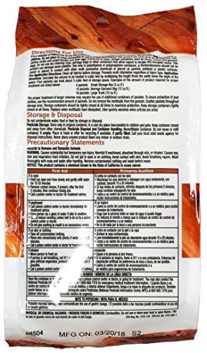 Enoz Moth Ball Packets - Ceder Scented Kills Clothes Moths, Carpet Beetles, And Eggs And Larvae