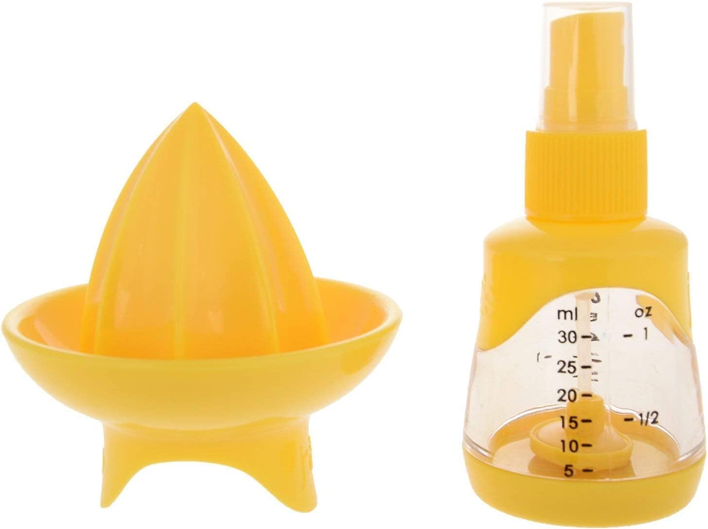 Lasale Plastic Citrus Juicer Sprayer For Lemon With Container Squeeze And Strain Measured Amounts Of Juice For Home And Kitchen