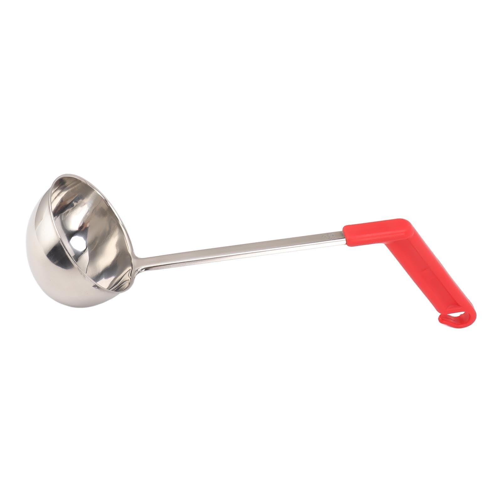 Soup Ladle Stainless Steel Ladle Spoon, Ergonomic Curved Handle Serving Scooping Cooking Tool for Home Kitchen Stainless Steel P