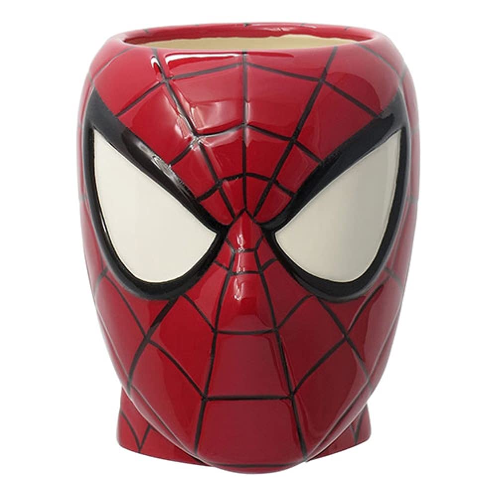 Marvel SpiderMan Super Hero Mug,Red, 1 Count (Pack of 1)