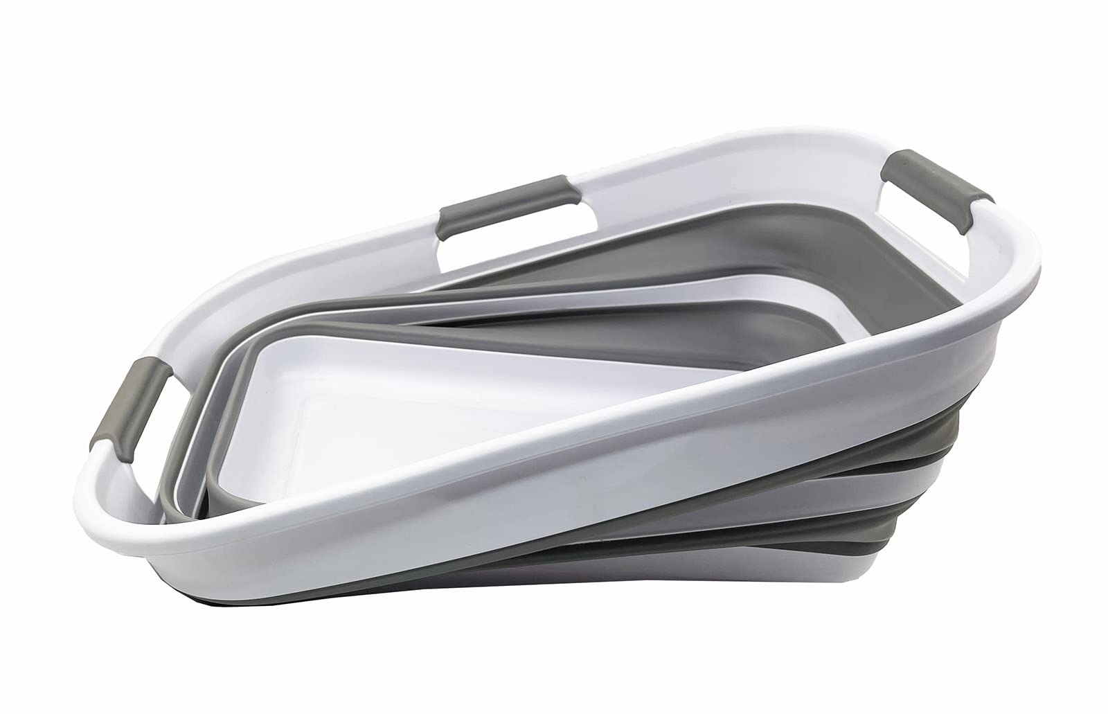 Sammart 21L (5.5 Galloons) Collapsible Plastic Storge Basket - Foldable Pop Up Storage Container/Organizer - Portable Washing Tu