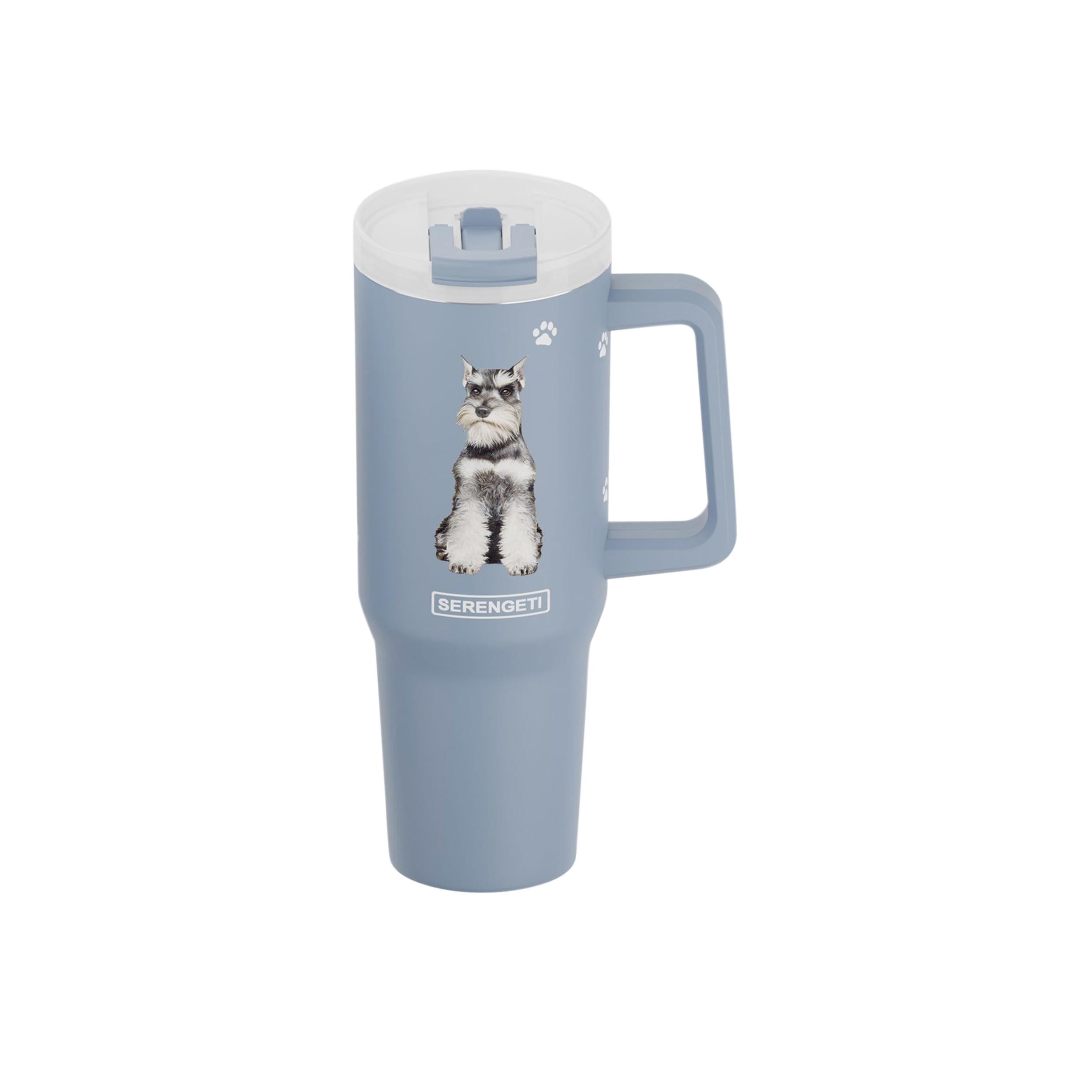 E&S Pets SERENGETI 40 Oz Ultimate Tumbler with Handle and Straw - Vacuum Insulated Tumbler with Straw and Lid - Stainless Steel 