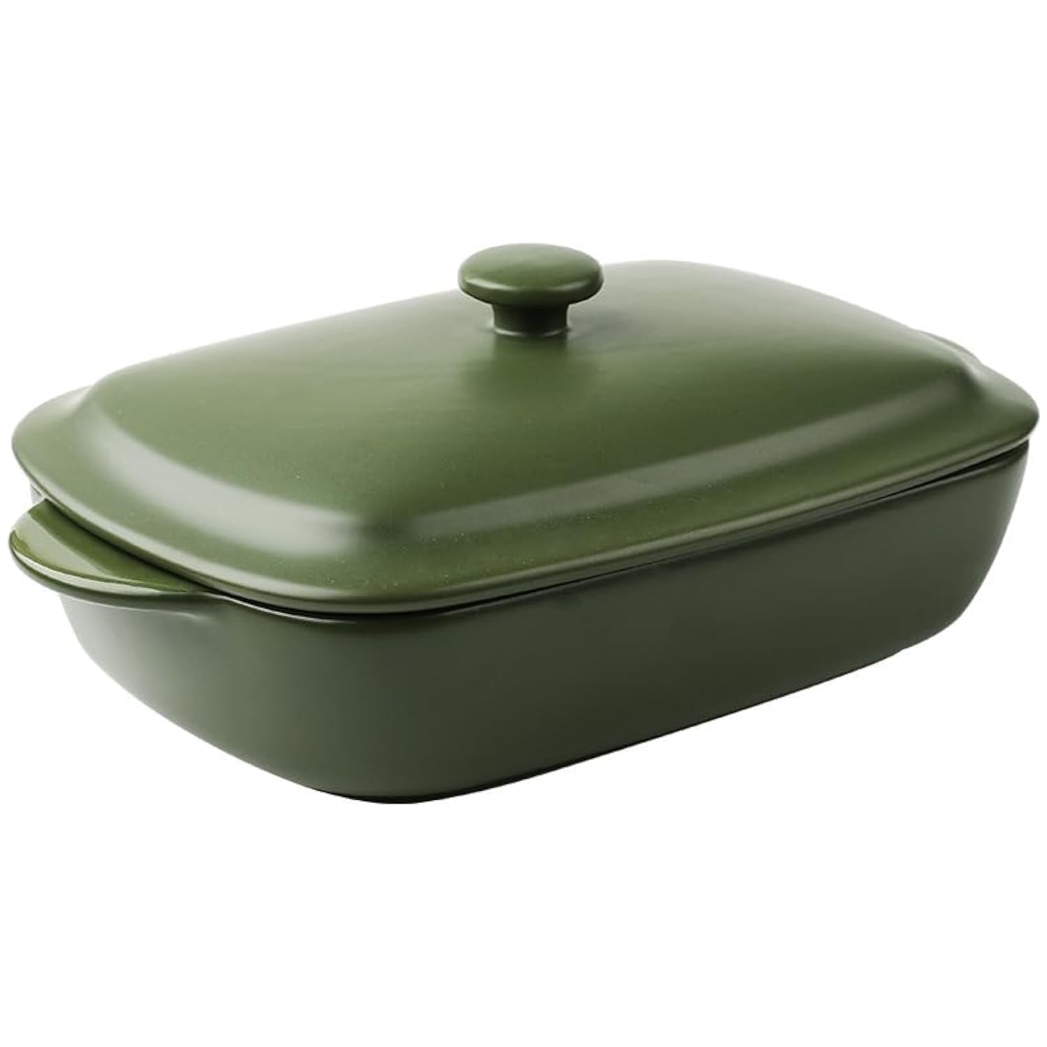 TUSIMI Ceramic Casserole Dish with Lid,33oz Covered Rectangular Baking Dish with Lid for 12 Person,Deep Casserole Cookware Bake