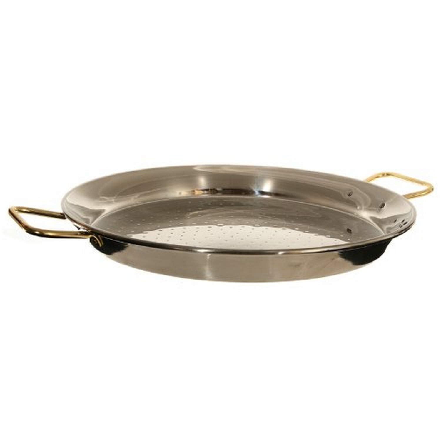 Garcima 10-Inch Stainless Steel Paella Pan, 26Cm