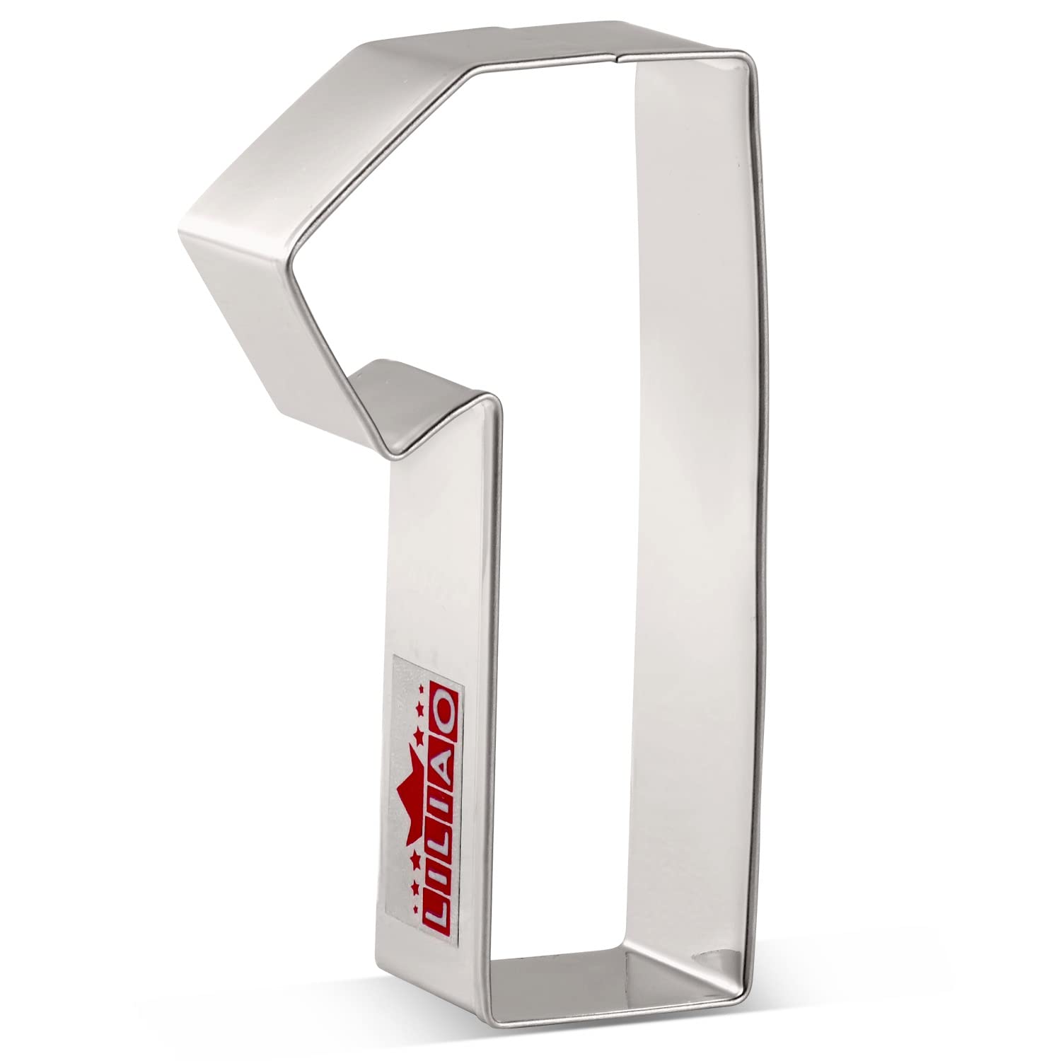 Liliao Number 1 Cookie Fondant Biscuit Cutter For Birthday/Anniversary/Special Day - 2 X 3.6 Inches - Stainless Steel