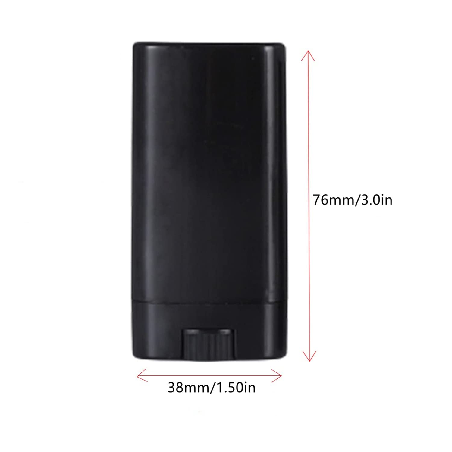 Minsily 20 Pcs 15Ml Empty Plastic Oval Deodorant Containers Oval Lip Balm Tubes 0.5 Oz Deodorant Sticks Containers Oval Twist-Up