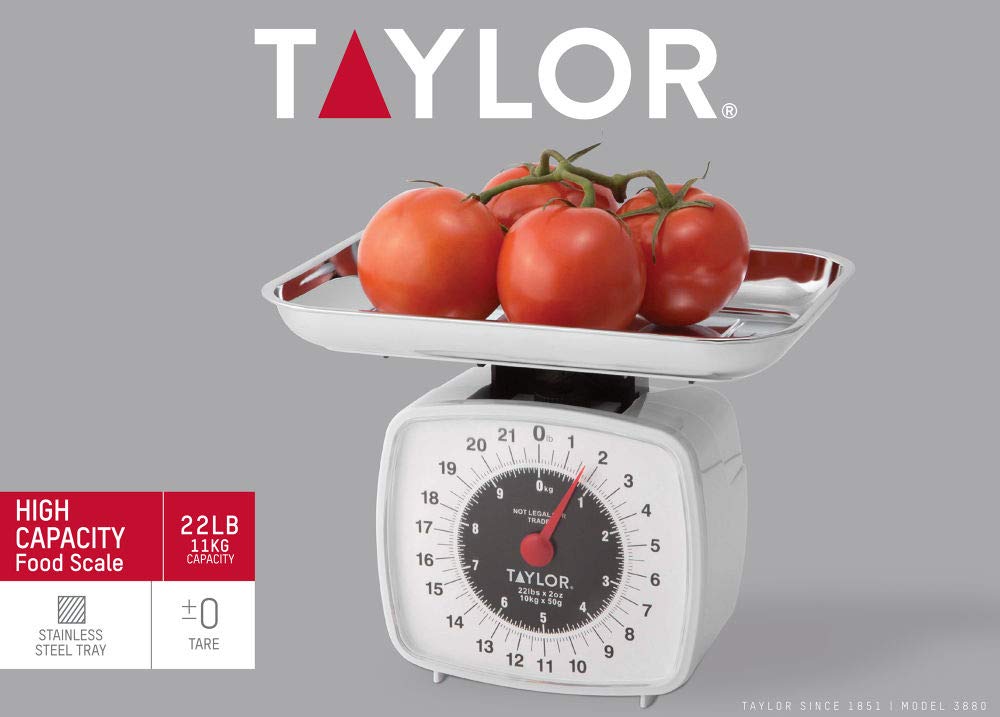 Taylor 38804016T 22 Lb Capacity Kitchen Scale
