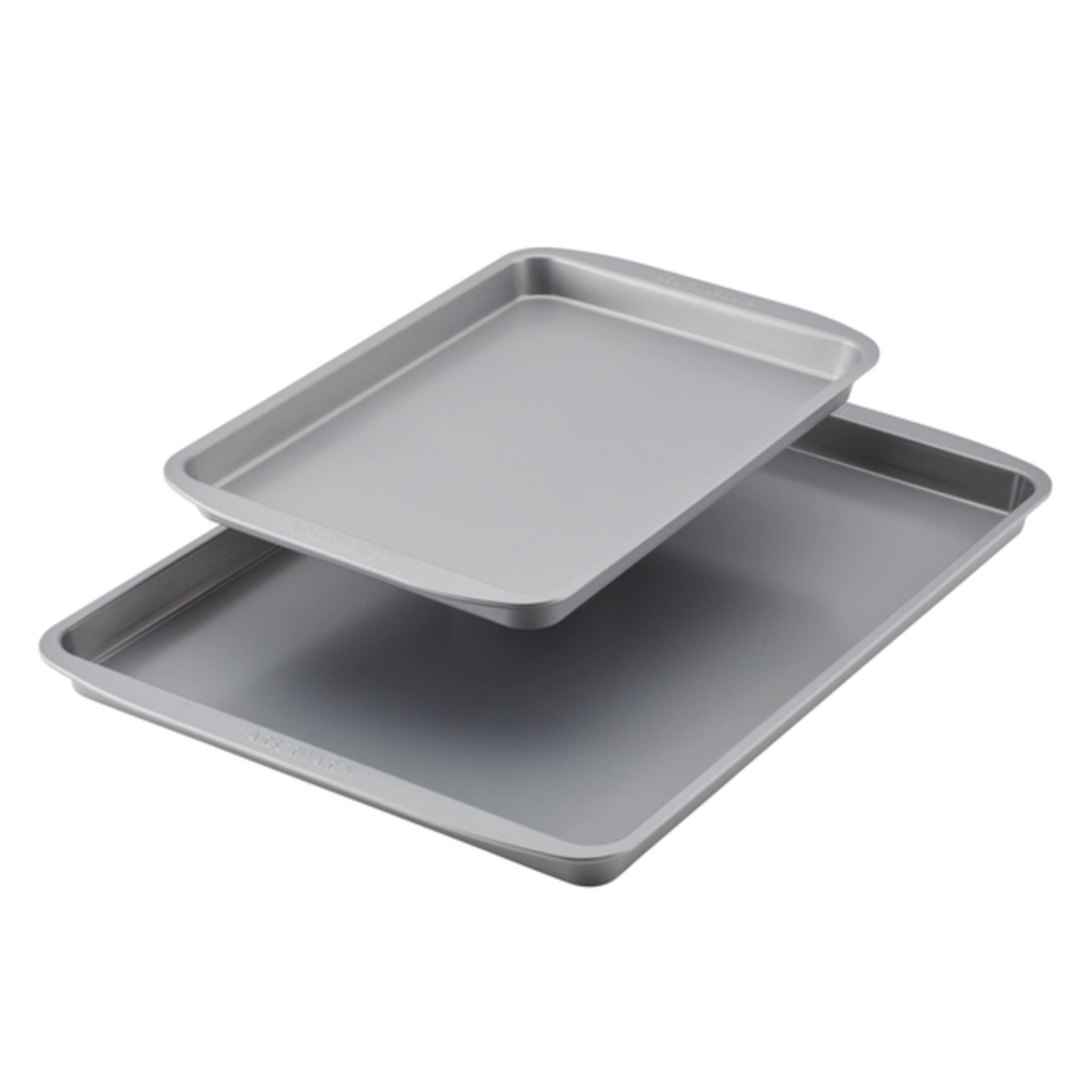 Farberware Goldenbake Nonstick Bakeware Cookie/Baking, 2-Piece Sheet Pan Set, Gray