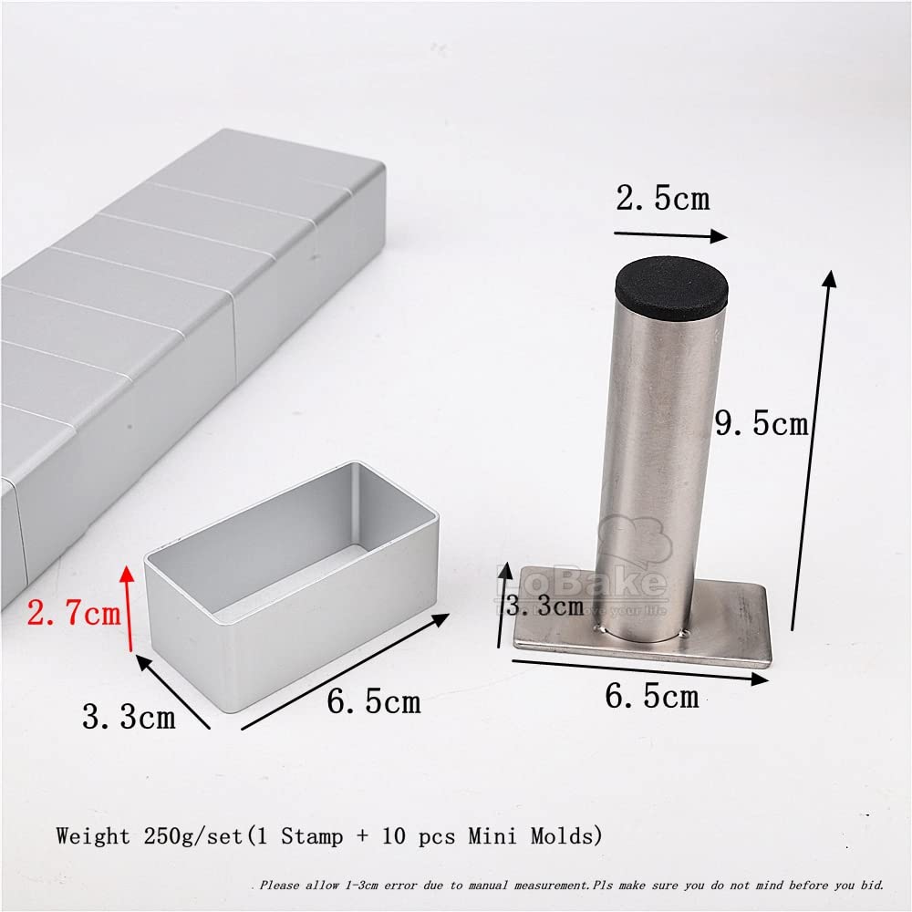 2.7Cm Height Extra Large Rectangle Aluminium Pineapple Cake Mold Stainless Steel Press Smoother For Diy Cookie&Biscuit Tools