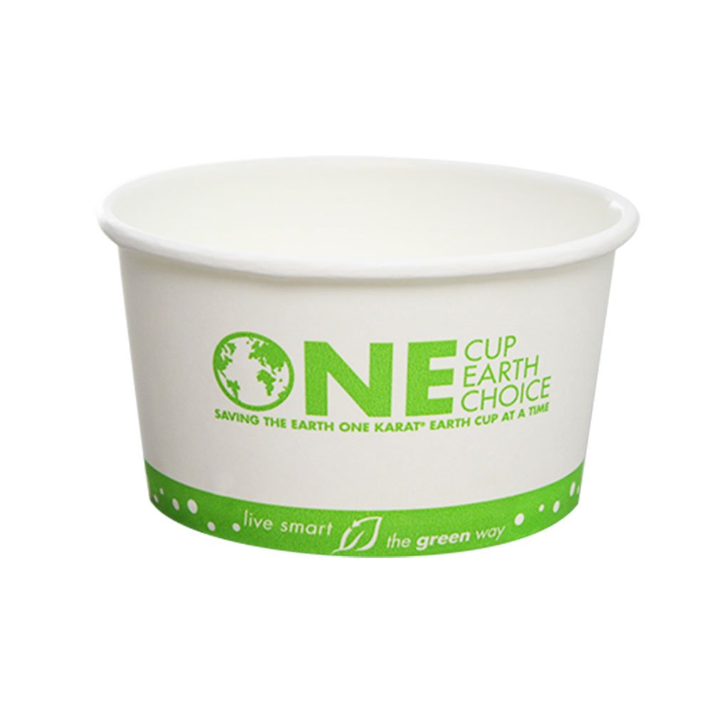 Karat Earth KE-KDP12 12 oz Hot/Cold Paper Food Container,One Earth Print (Pack of 500)