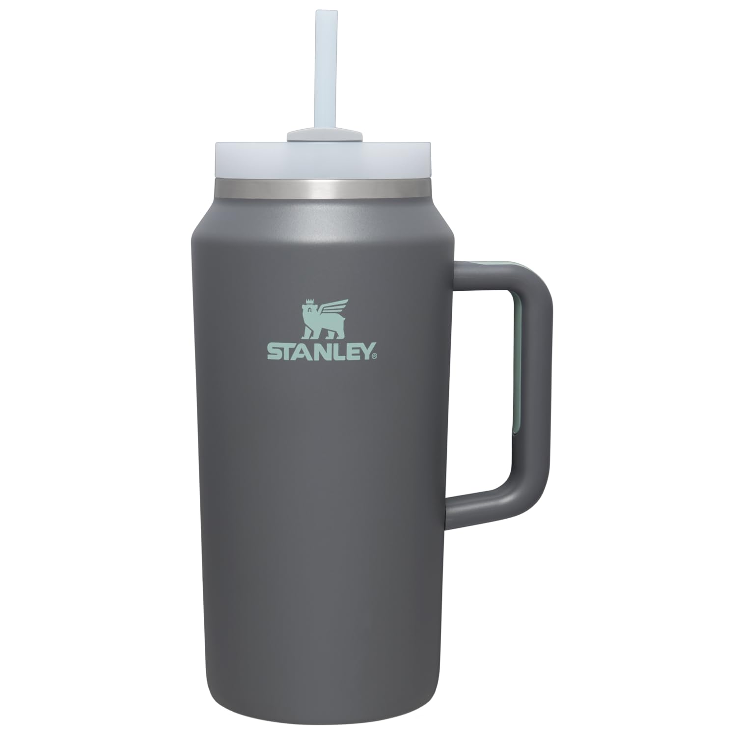 STANLEY Quencher H2.0 FlowState Stainless Steel Vacuum Insulated Tumbler with Lid and Straw for Water, Iced Tea or Coffee (Charc