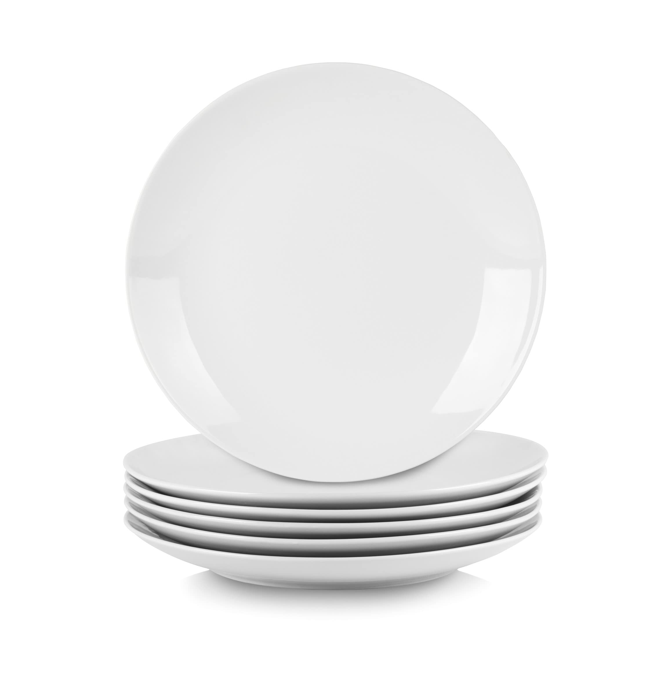 10 Strawberry Street Simply White 10.5 Coupe Dinner Plate, Set of 6