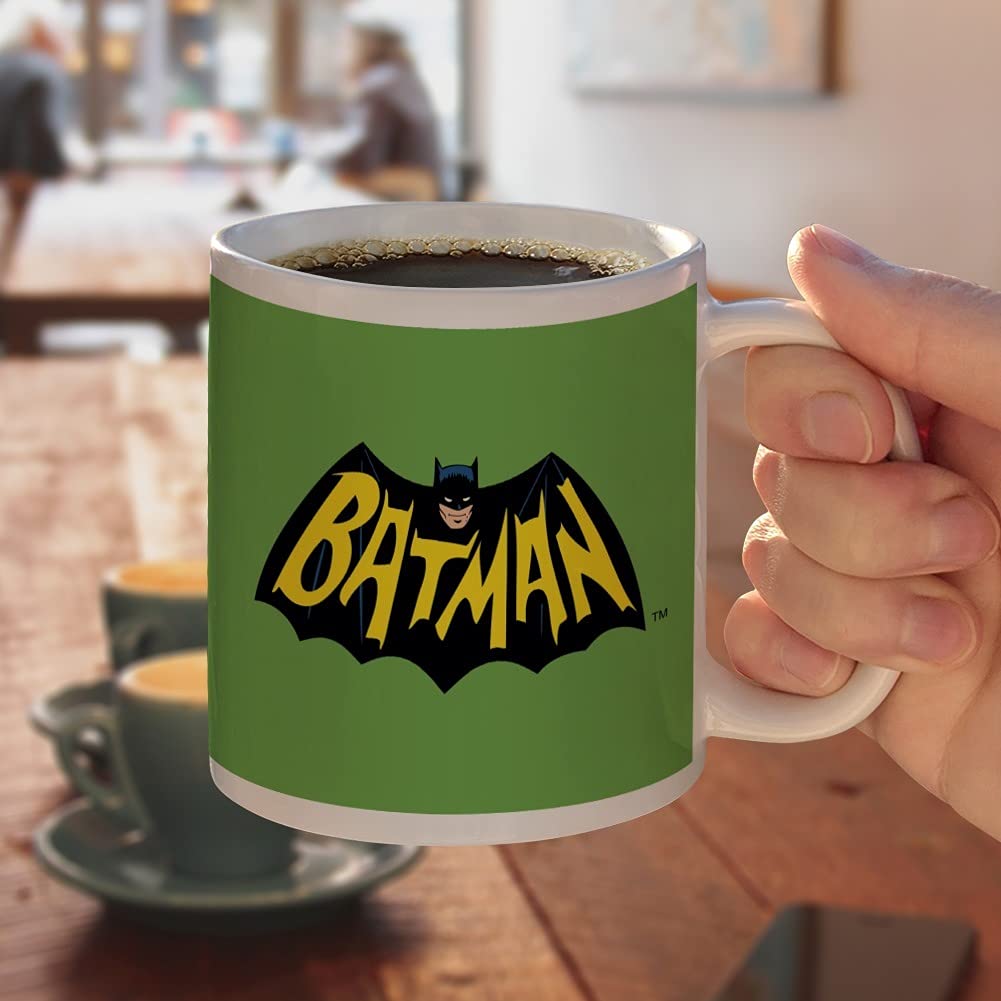 Graphics & More Batman Classic Tv Series Logo Ceramic Coffee Mug, Novelty Gift Mugs For Coffee, Tea And Hot Drinks, 11Oz, White