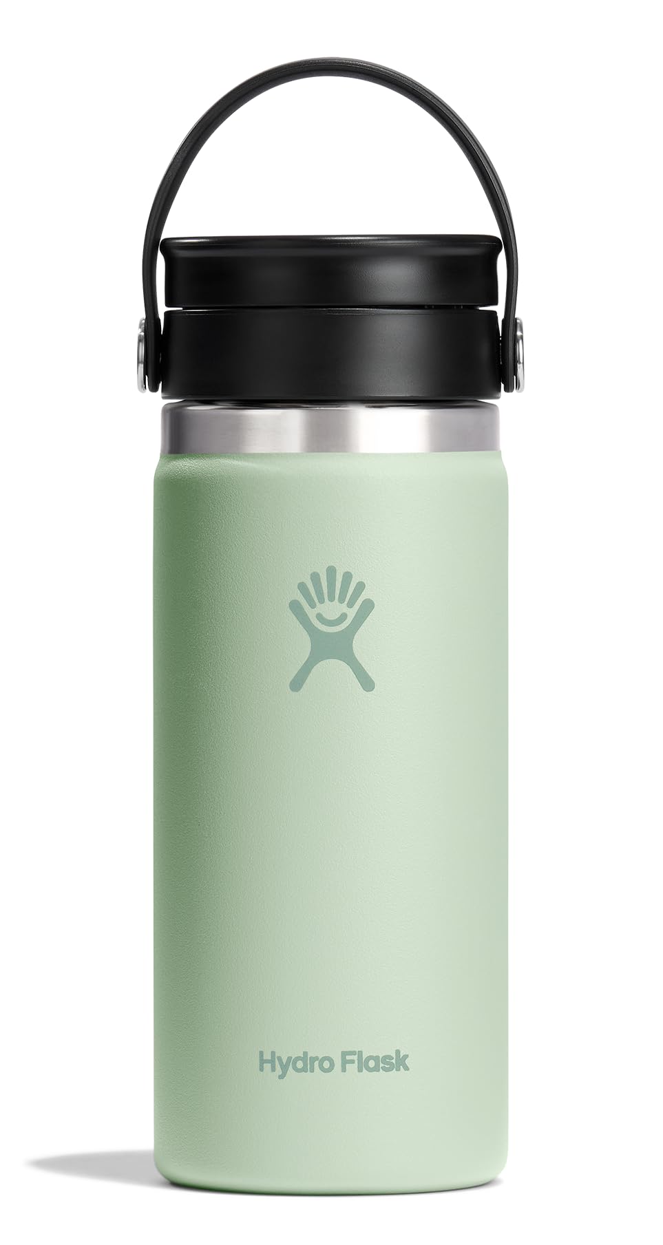 Hydro Flask Flex Sip Coffee Tumbler - Insulated Stainless Steel, Non Spill, Leak Proof Travel Coffee Cup 16 Oz Aloe Green