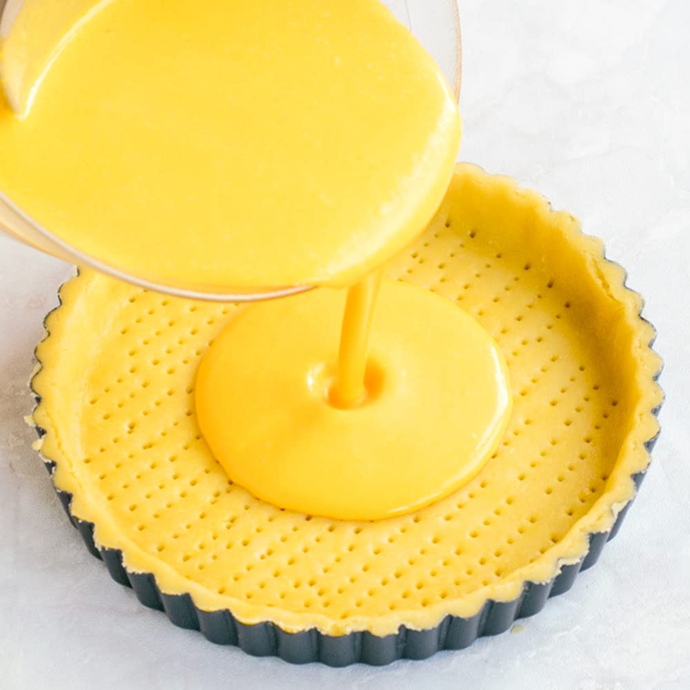 Gutsdoor Tart Pan 10 Inch With Removable Bottom Nonstick Quiche Pan Round Pie Pans For Baking
