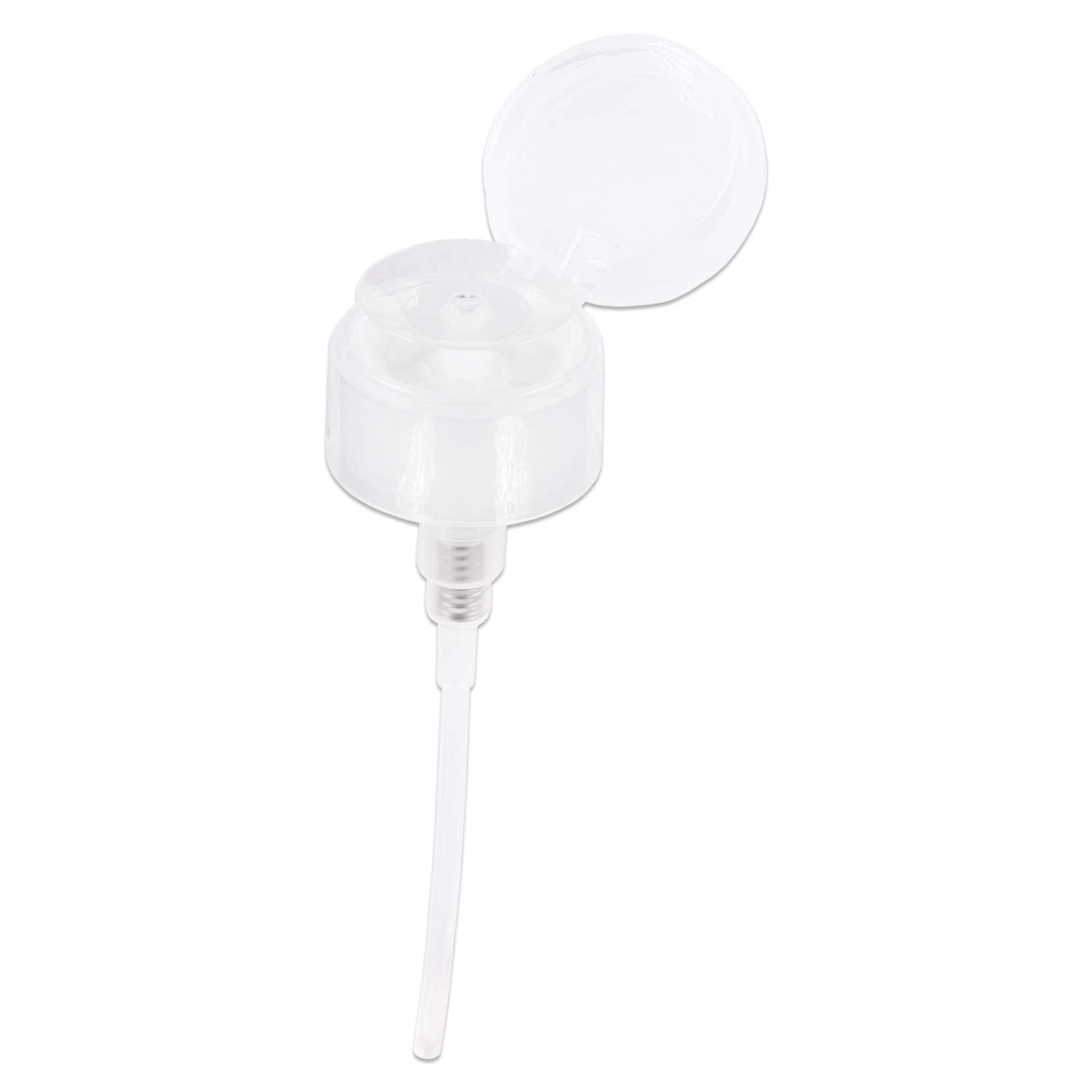3Oz Push Down Pump Dispenser Flip Top Cap Refillable Empty Bottle - Color: Clear - Lockable Travel Cosmetic Packaging Empty Bott