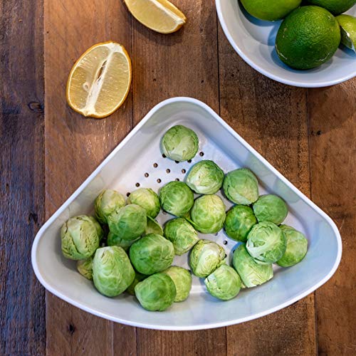 Better Houseware Triangular Kitchen Sink Drain Basket For Food, Sink Food Catcher Basket For Washing Vegetables & Fruits Corner