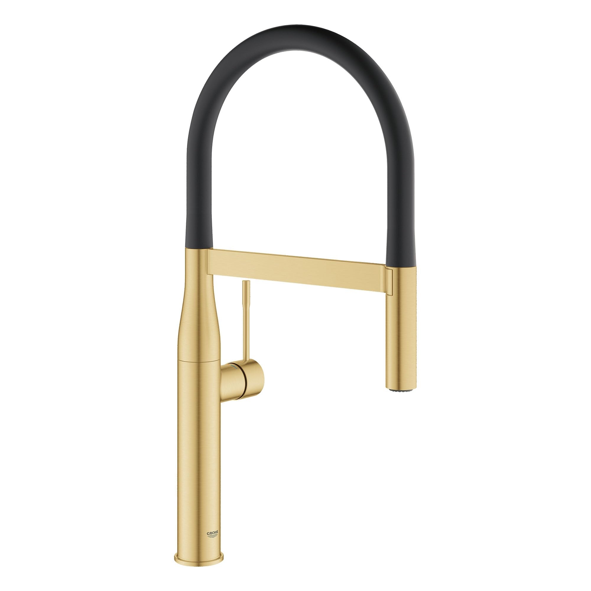 GROHE 30295GN0 Essence Semi-Pro Kitchen Faucet with Pull-Out Sprayer Hard Graphite (Polished Black)