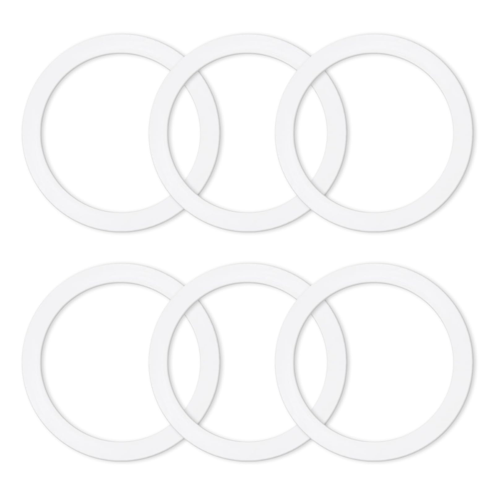 6 Pcs Gasket Seal Rings For Bialetti Moka Express Dama 9 Cups - Spare Food Grade Silicone Sealing Rings For Aluminium Stovetop C