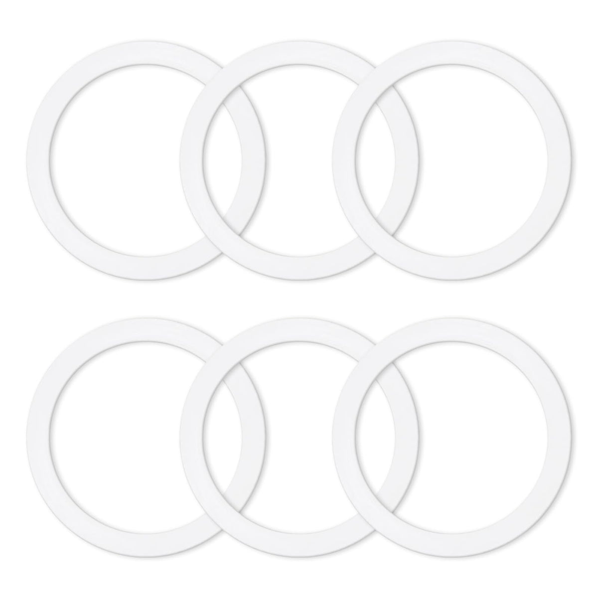 6 Pcs Gasket Seal Rings For Bialetti Moka Express Dama 9 Cups - Spare Food Grade Silicone Sealing Rings For Aluminium Stovetop C