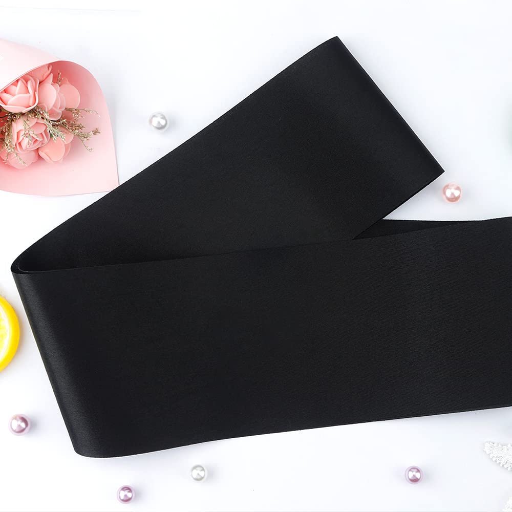 Mdozq 12 Pcs Sash Blank Satin Sash Party Supplies Black Sash Plain Sash Senior Sash Satin Sash Sashes For Birthday, Wedding, Gra
