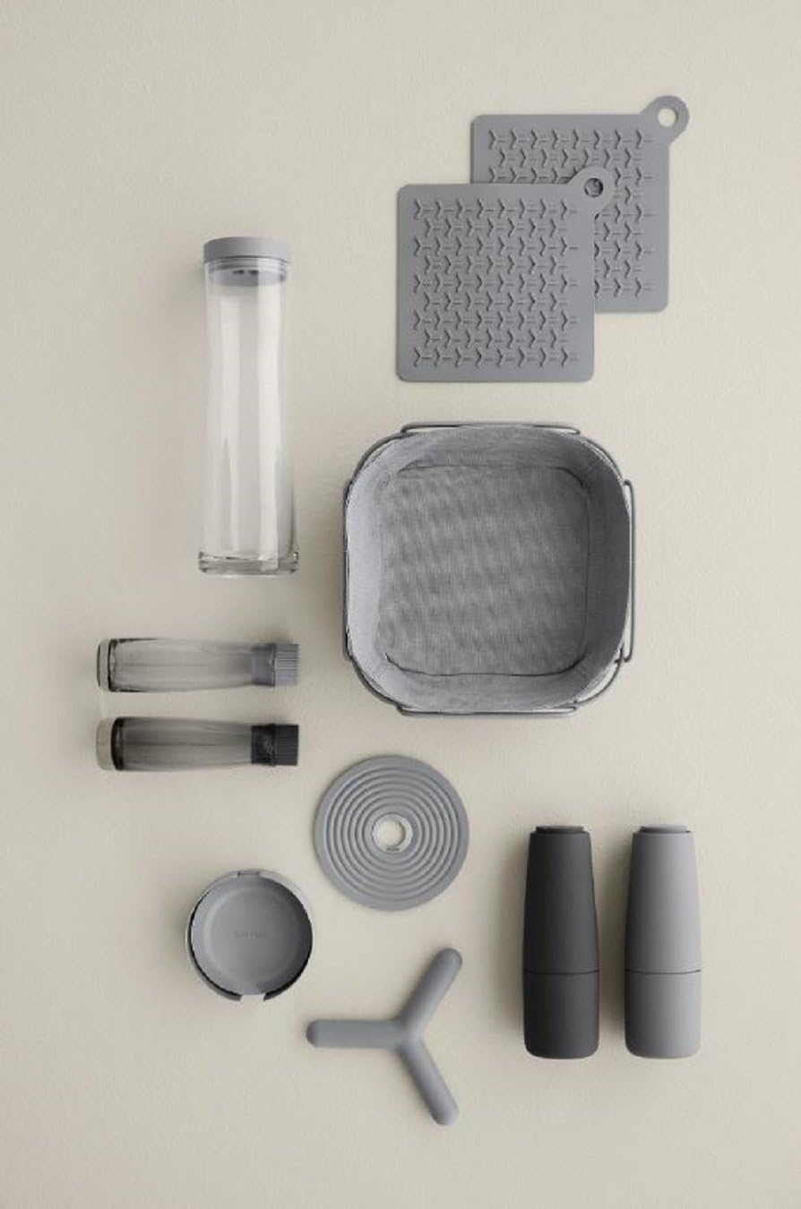 Blomus Flip Silicone Trivet / Hot Pad, Sharkskin (Grey)