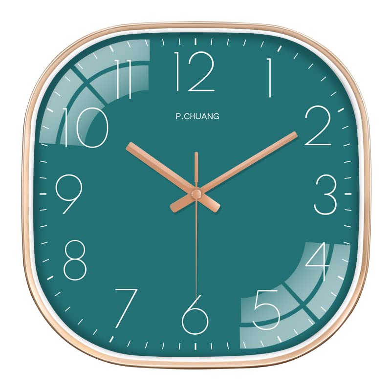 Star Work Plastic Non Ticking Silent Quartz Watch Analog Wall Clock Bedroom Hall Living Room Office, Mute & Quiet Wall Clocks(Aq