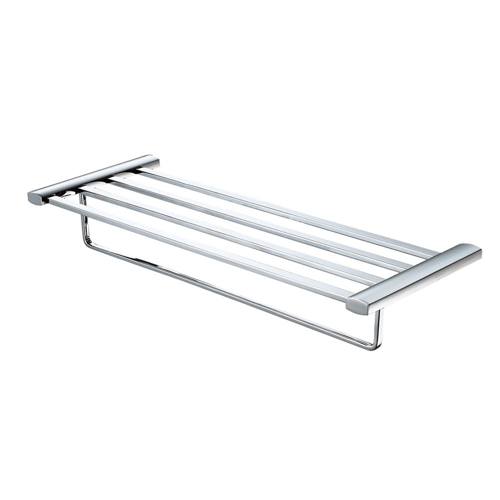 Alfi Brand Ab9539-Pc Towel Bar & Shelf Bathroom Accessory, 24'', Polished Chrome