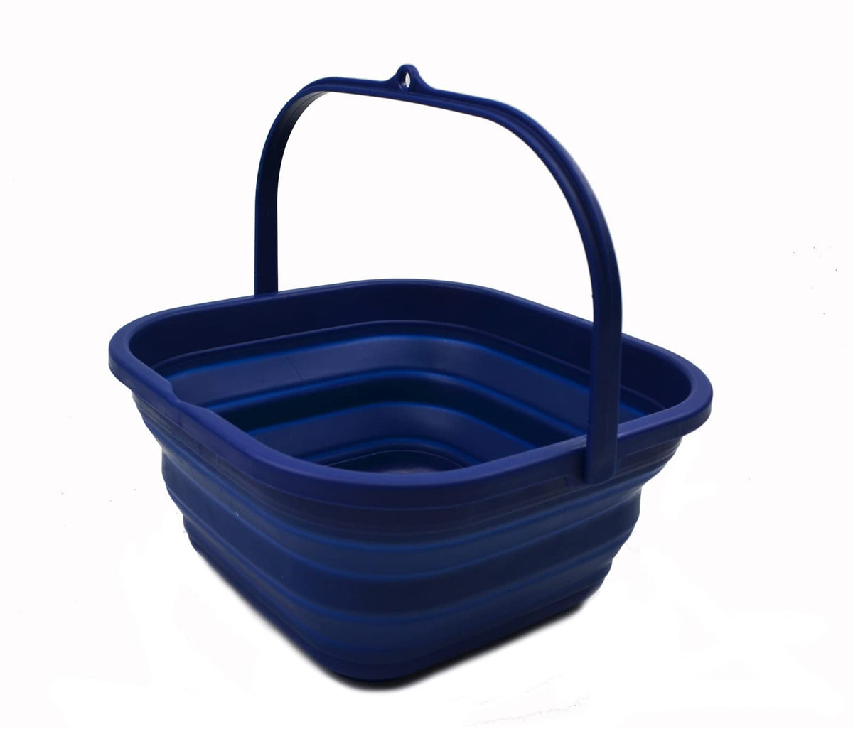 Sammart 5.5L (1.4 Gallon) Collapsible Square Handy Bucket/Foldable Squarewater Pail/Portable Tub With Handle. (Royal Blue, 1)