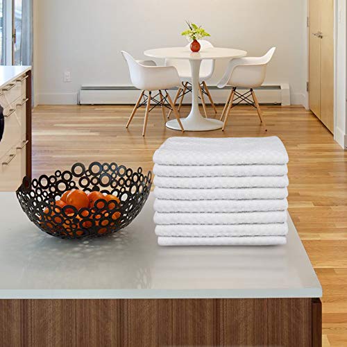 Dg Collections Kitchen Dish Towels, 100% Natural Cotton, Set Of 8 (15X25 Inches), Multi-Purpose Kitchen Terry Towels, Very Soft,