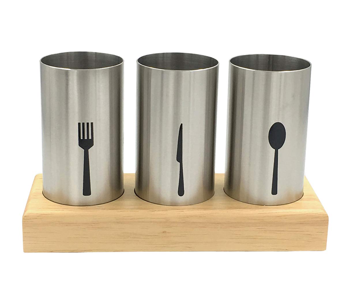 Wskc 4Pc Flatware Caddy Holder Stainless Steel