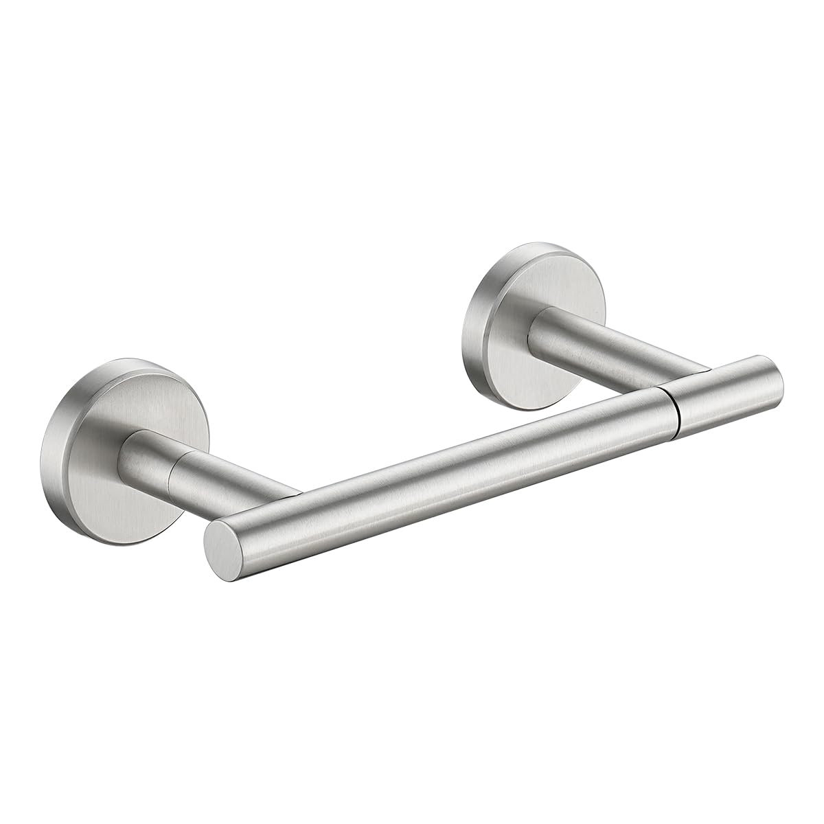 Jqk Brushed Toilet Paper Holder, Double Post Pivoting Tissue Holder Wall Mount, 304 Stainless Steel Hold Mega Rolls, Tph150-Bn