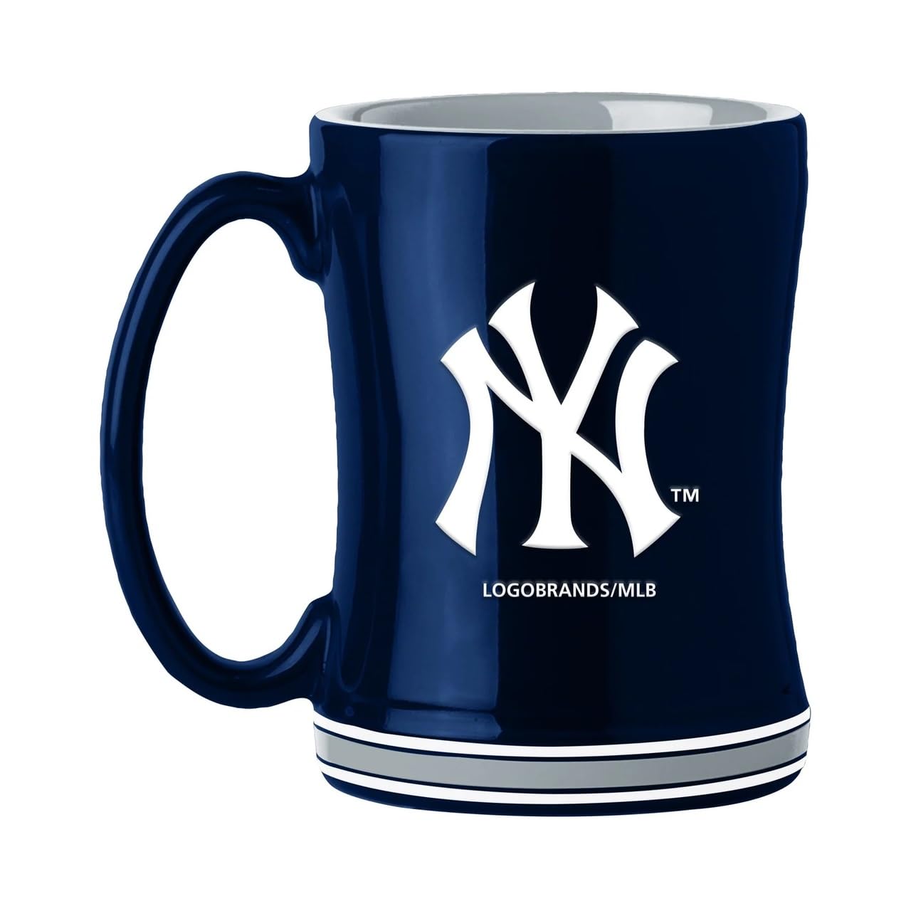 New York Yankees 15 Ounce Sculpted Coffee Mug - 1 Mug
