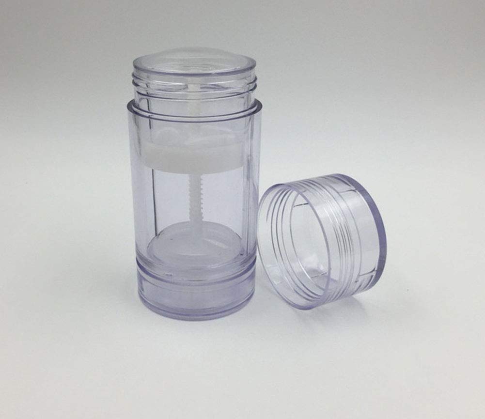 4 Pcs Deodorant Container Clear Empty Twist-Up Tubes Diy Deodorant Stick Containers Bottom Filling Gel Cosmetics Lip Balm Tube B