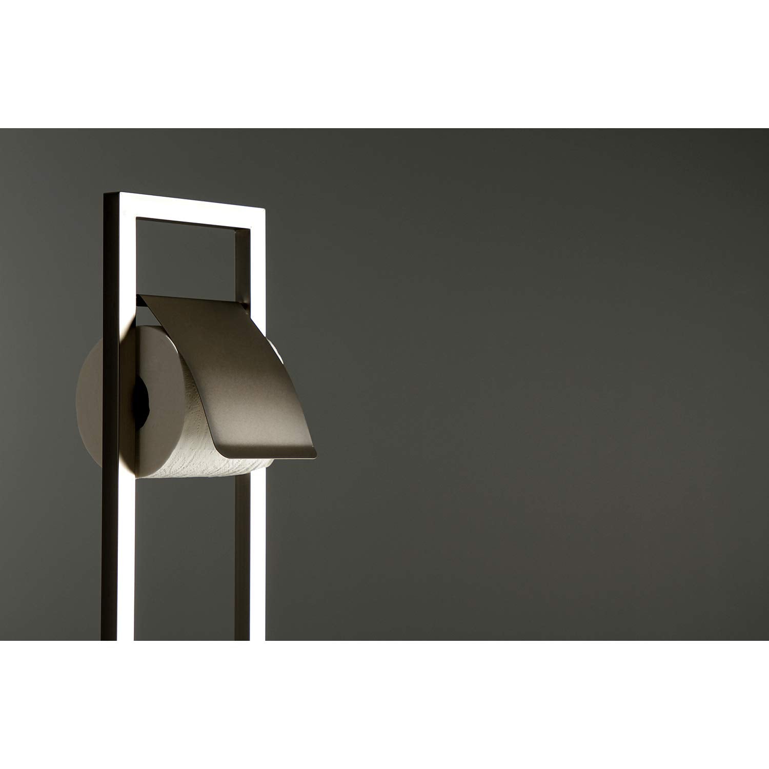Kingston Brass Scc8348 Edenscape Pedestal Toilet Paper Holder With Toilet Brush Holder, Brushed Nickel