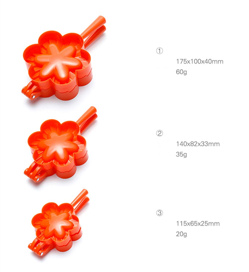 Ravioli Maker Set, Volksrose 3 Pack Plastic Pierogi Dumpling Maker Wrapper Pastry Dough Press Pie Empanada Press Mould Pastry Cr