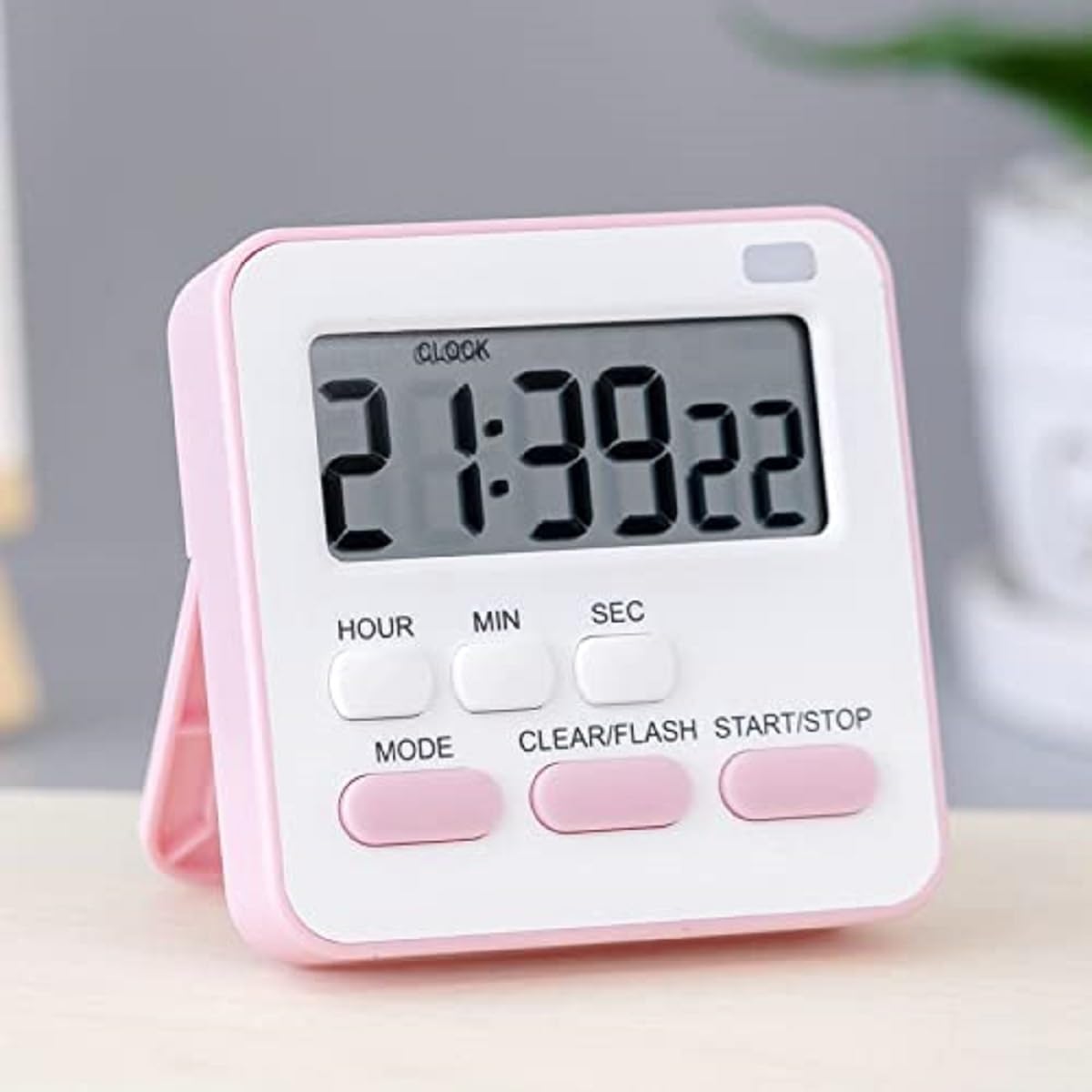 Akriza Digital Kitchen Timer & Stopwatch - Large Digit Countdown, Loud Alarm, Magnetic Back Stand Ideal For Cooking, Baking, Sto