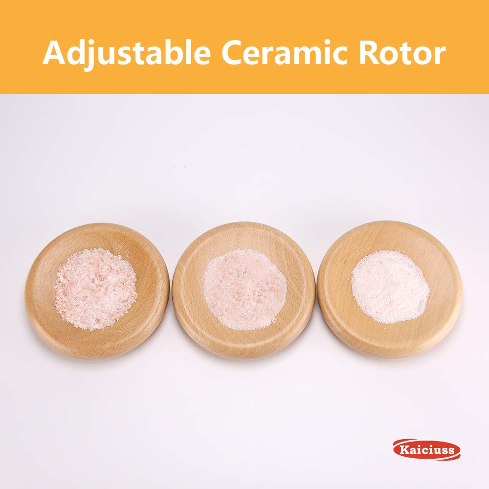 Kaiciuss Salt Pepper Grinder Mill Arcylic the Best Peppercorn Grinder with Adjustable Mill-Clear