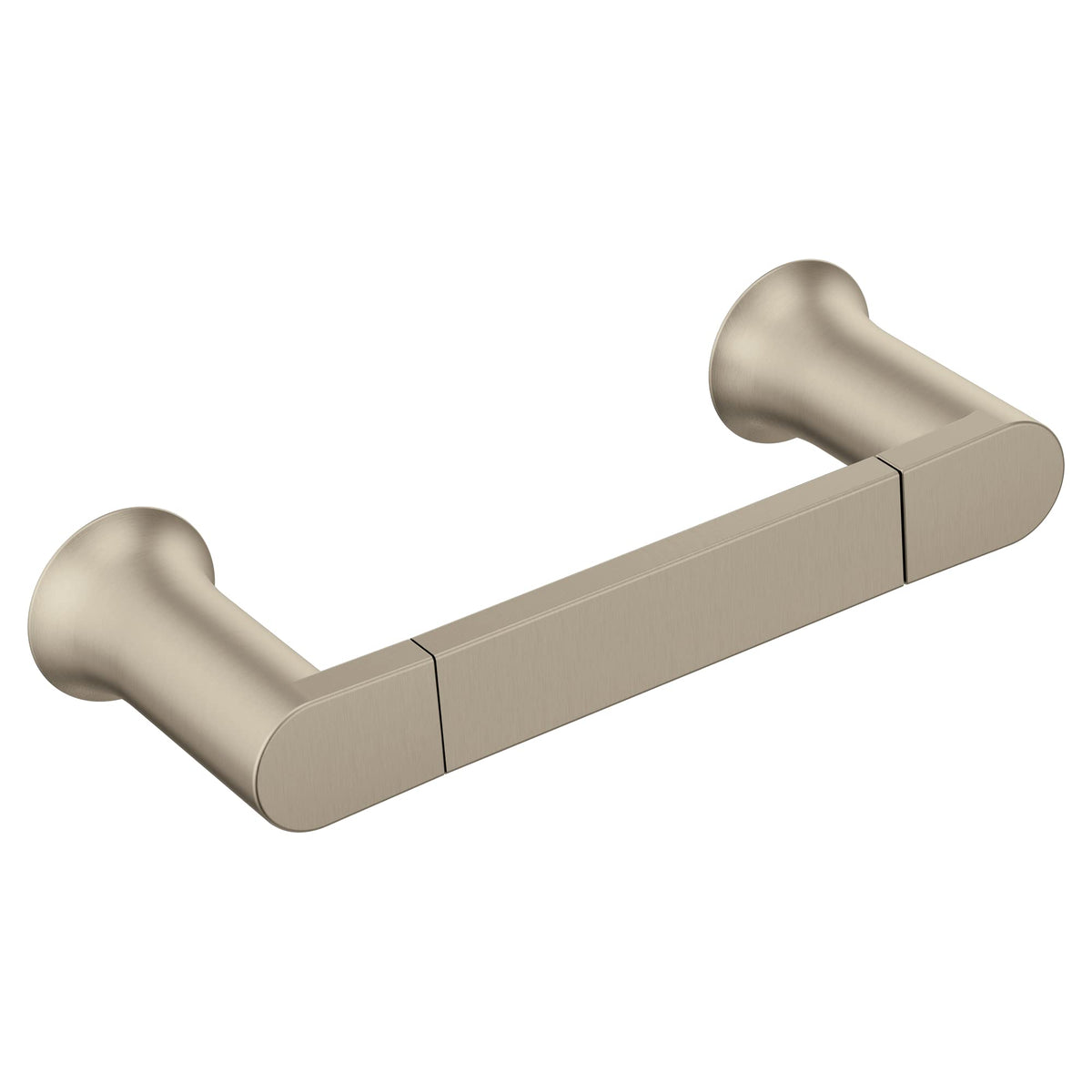 Moen Genta Lx Brushed Nickel Modern 6.8-Inch Length Hand-Towel Bar, Wall Mounted Towel Hanger For Bathroom Or Kitchen, Bh3886Bn