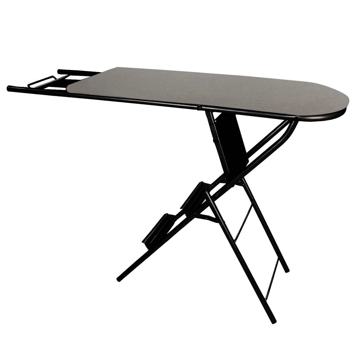 Spacecrafts 2 In 1 Foldable Ironing Board With Step Ladder | Strong And Durable | Ladder Cum Ironing Board | Easy To Fold (Black