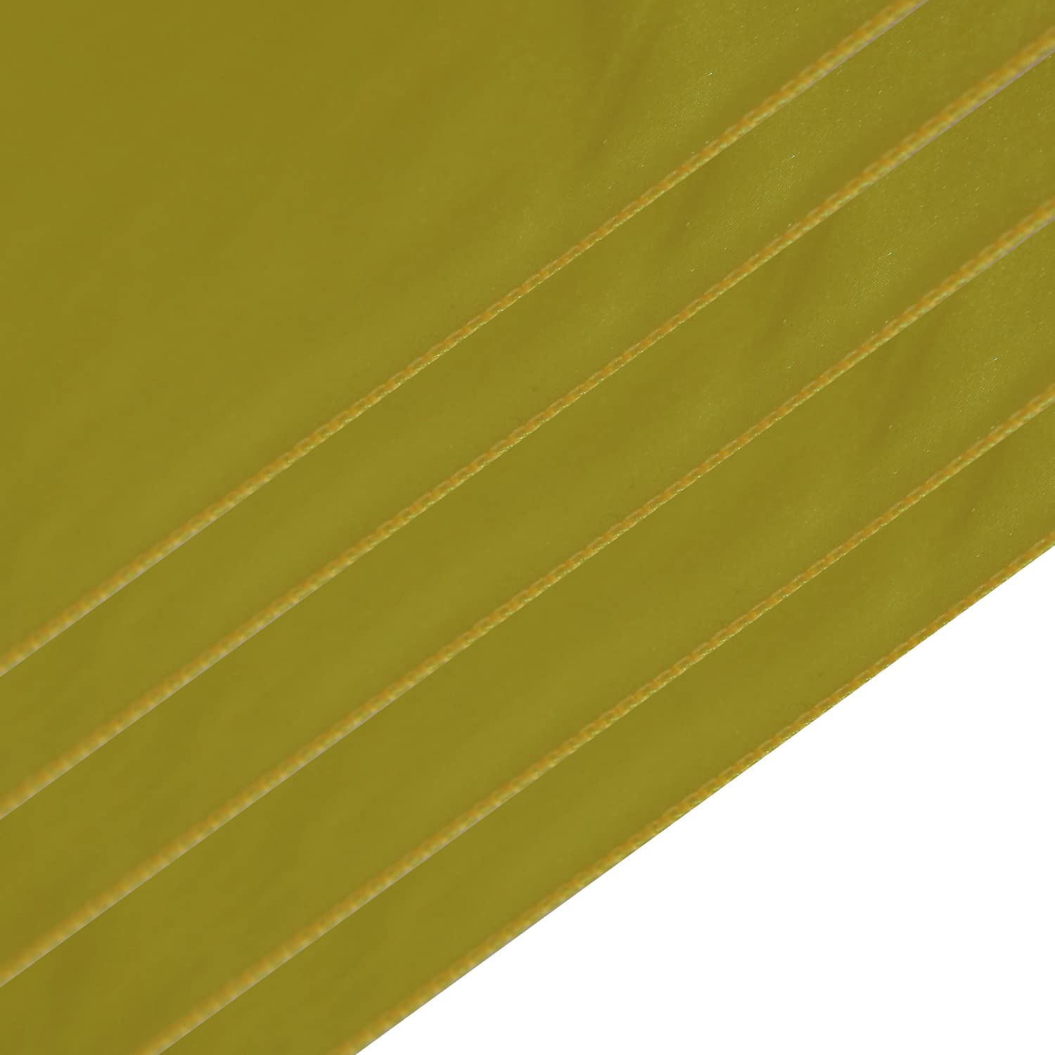 Welmatch Yellow Satin Table Runners 5 Pcs Wedding Banquet Party Event Decoration Table Runners (Yellow, 5)