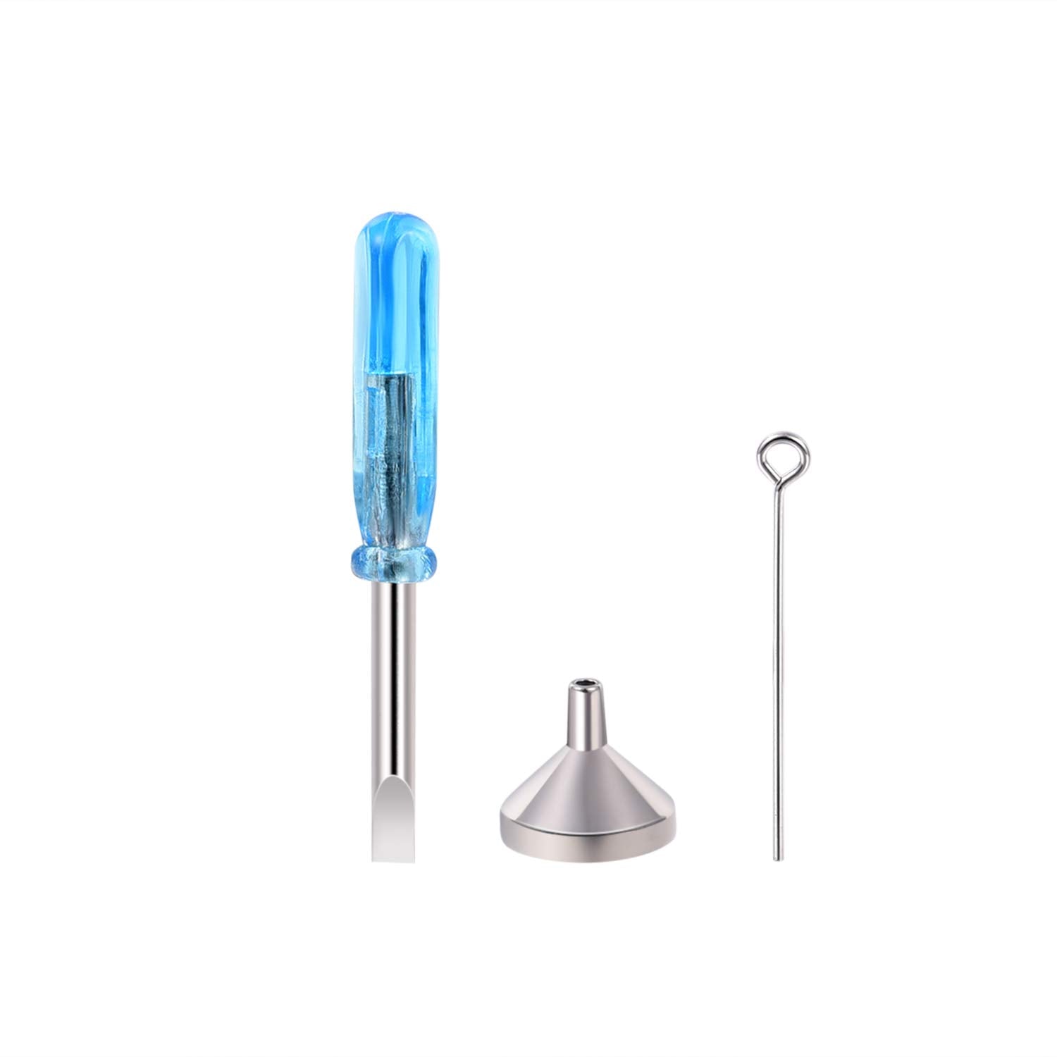 Jinlou Small Stainless Steel Funnel Filler Kit For Cremation Jewelry Urn Funnel Set Tiny Metal Funnels For Filling Ashes Keepsak