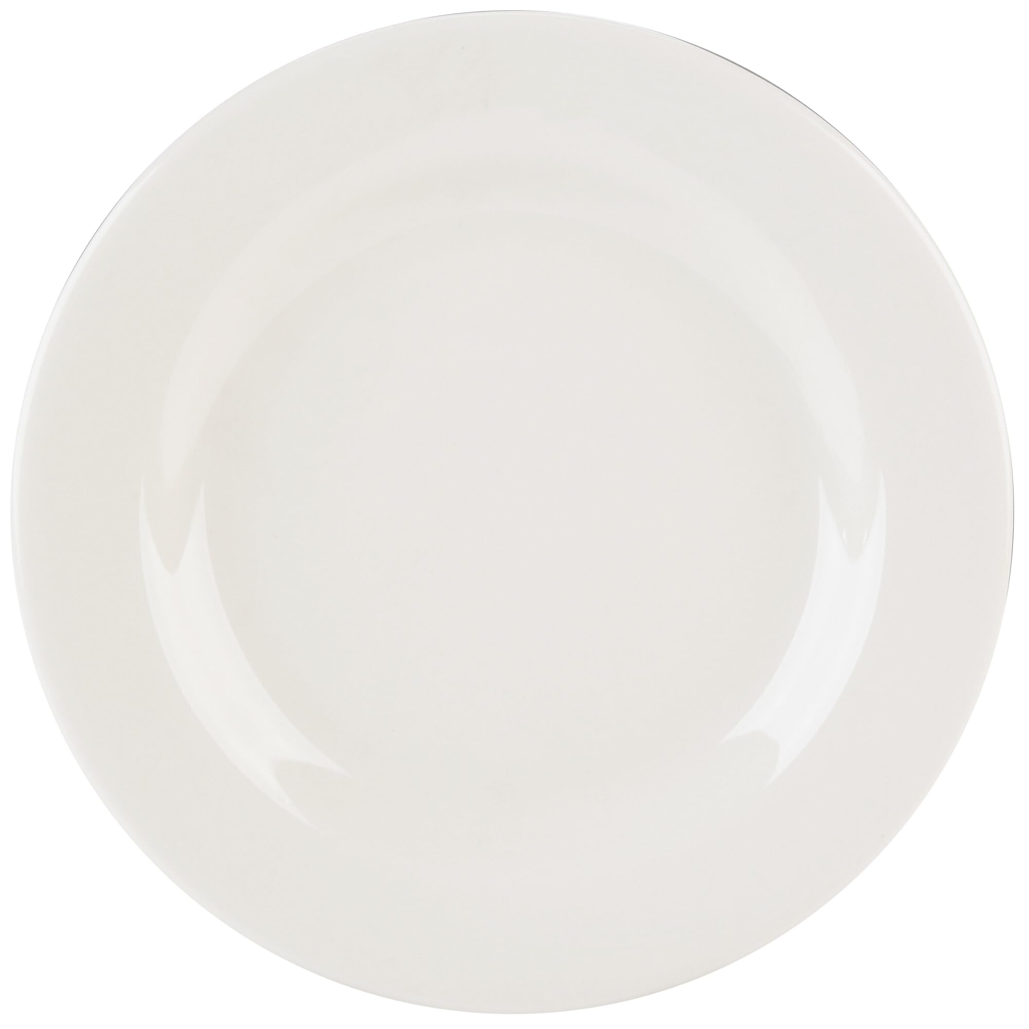 Tuxton China TRE-031 Plate, 6-1/4 Diameter, Round, Wide Rim, Rolled Edge, Microwave and Dishwasher Safe, Oven Proof, Fully Vitri