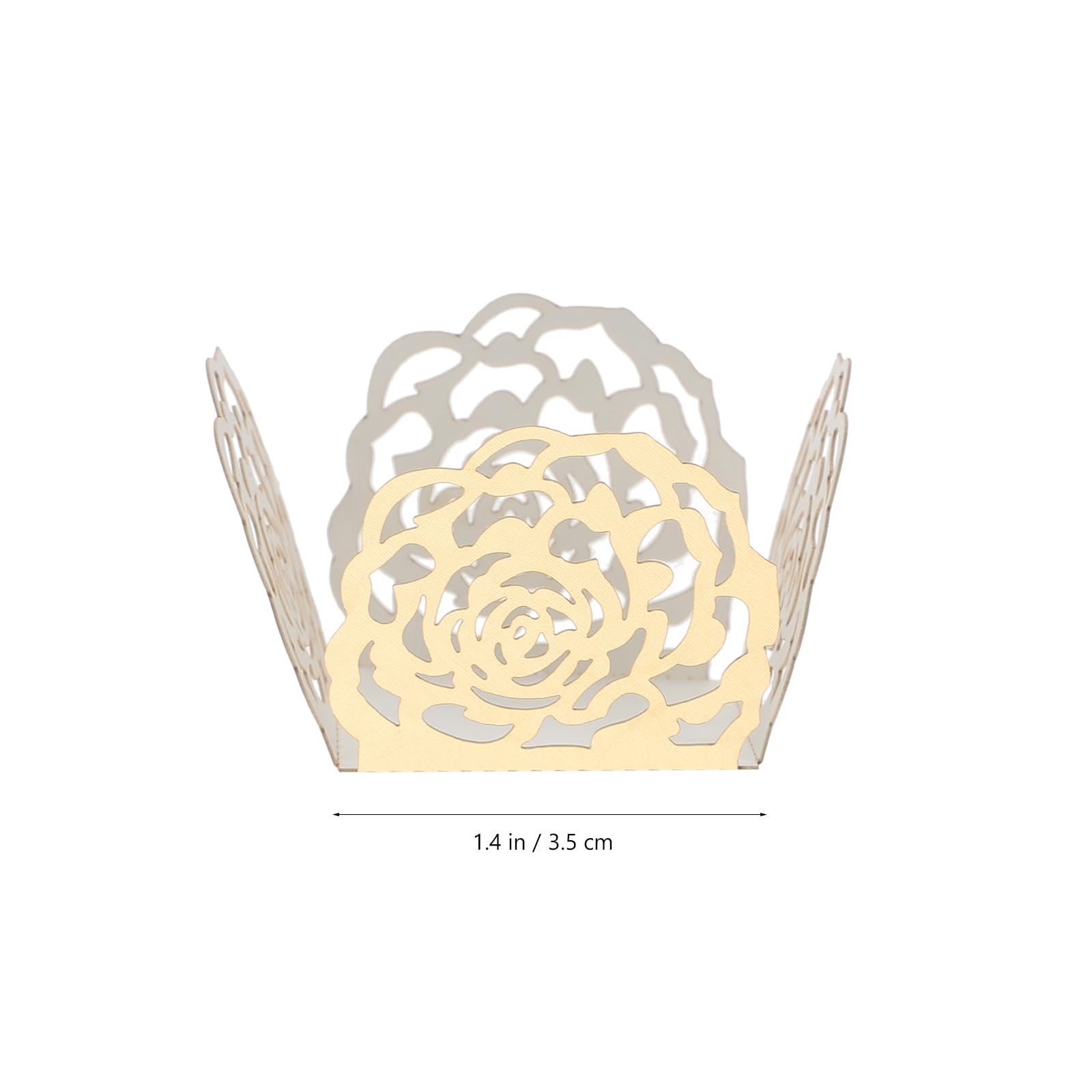 Jojofuny 50Pcs Cups Golden Wrappers Cake Wedding Baking Cup Wrapper Supplies Dessert Bake Paper Holdergolden Truffle Cuake Choco